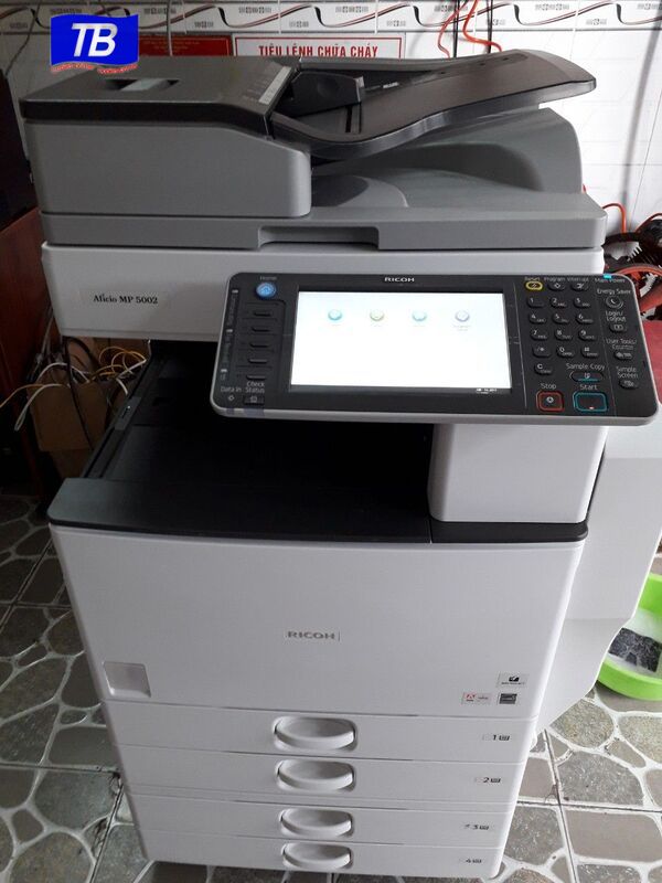 Ricoh AFICIO MP-5002SP có giao diện thân thiện, dễ thao tác