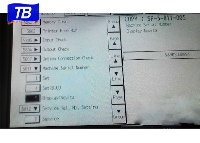 Không khớp Serial Number trên máy ricoh dẫn đến lỗi sc 995