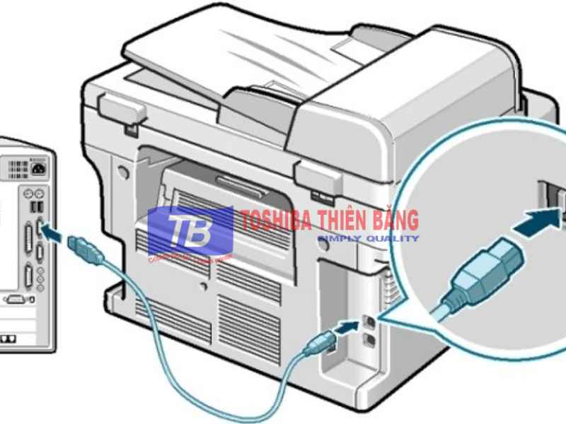 Hướng dẫn kết nối máy tính với máy photocopy từng bước một