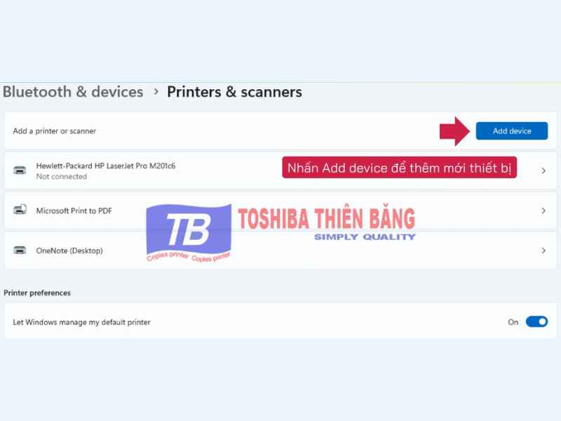 Tìm kiếm thiết bị photocopy trong cùng mạng