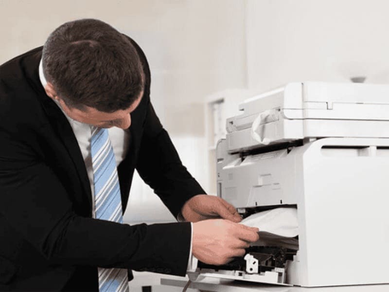 Máy photocopy bị tình trạng kẹt giấy