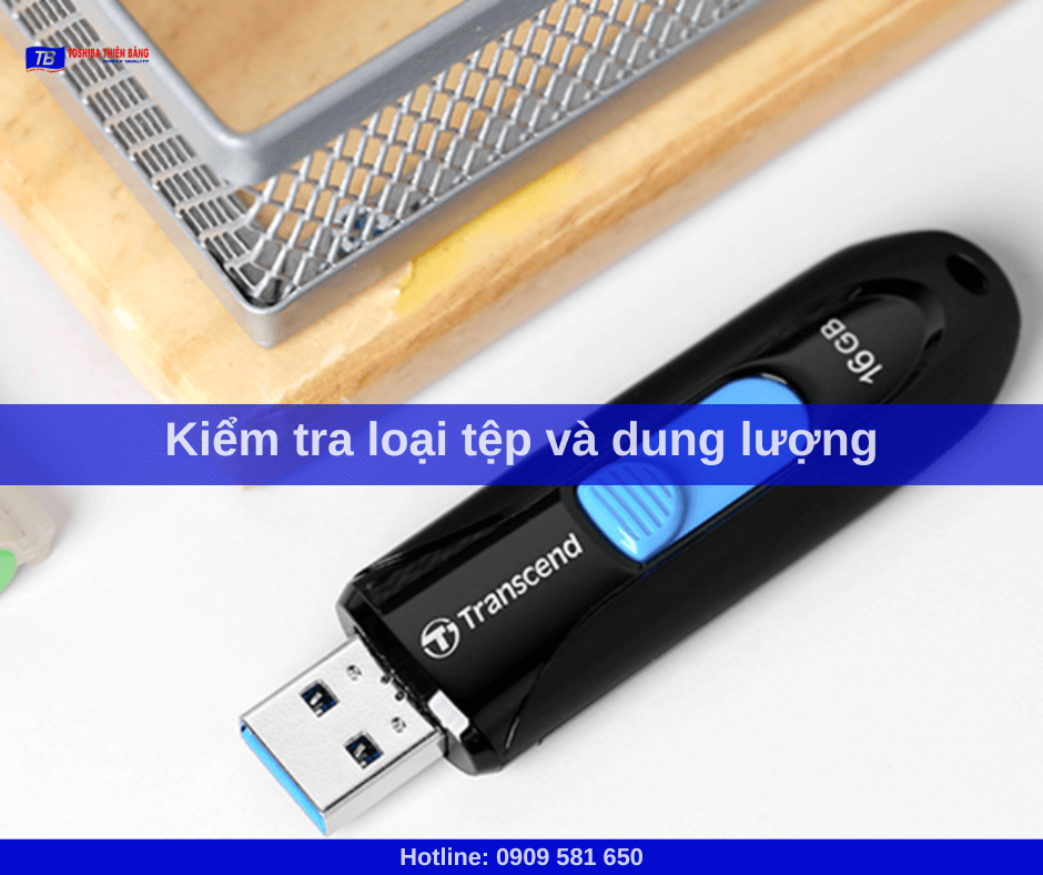 Kiểm tra loại tệp và dung lượng