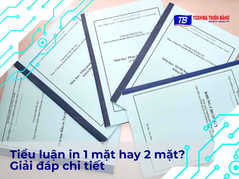 Giải đáp chi tiết tiểu luận in 1 mặt hay 2 mặt là đúng