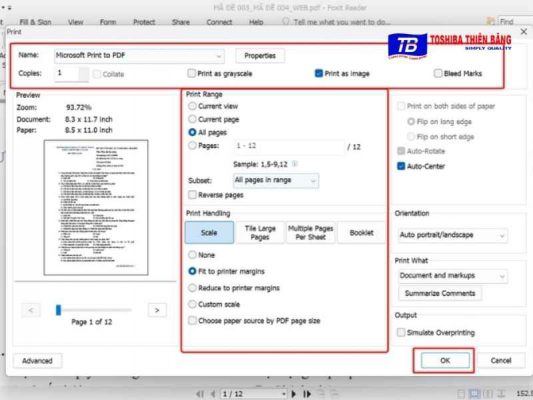 In Màu File.pdf Cách in màu trên máy tính đúng chuẩn, không bị in ra đen trắng ...