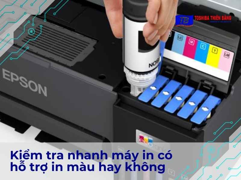 Kiểm tra nhanh máy in có hỗ trợ in màu hay không