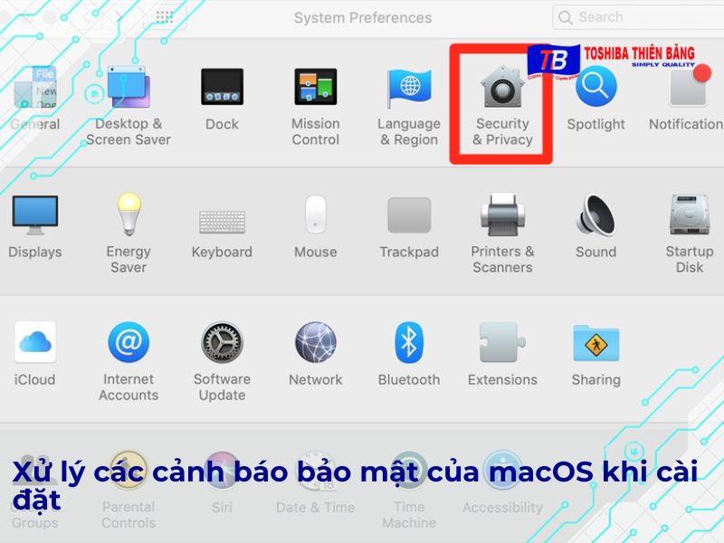 Xử lý các cảnh báo bảo mật của macOS khi cài đặt