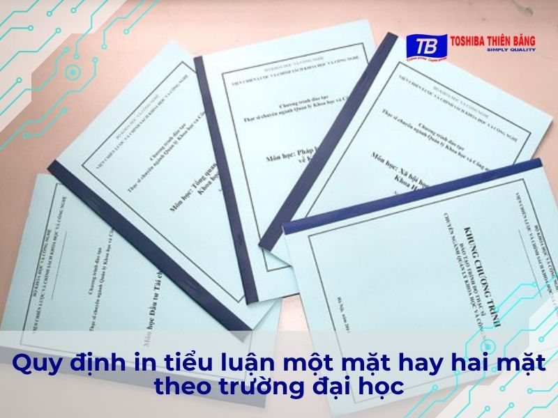 Quy định in tiểu luận một mặt hay hai mặt theo trường đại học